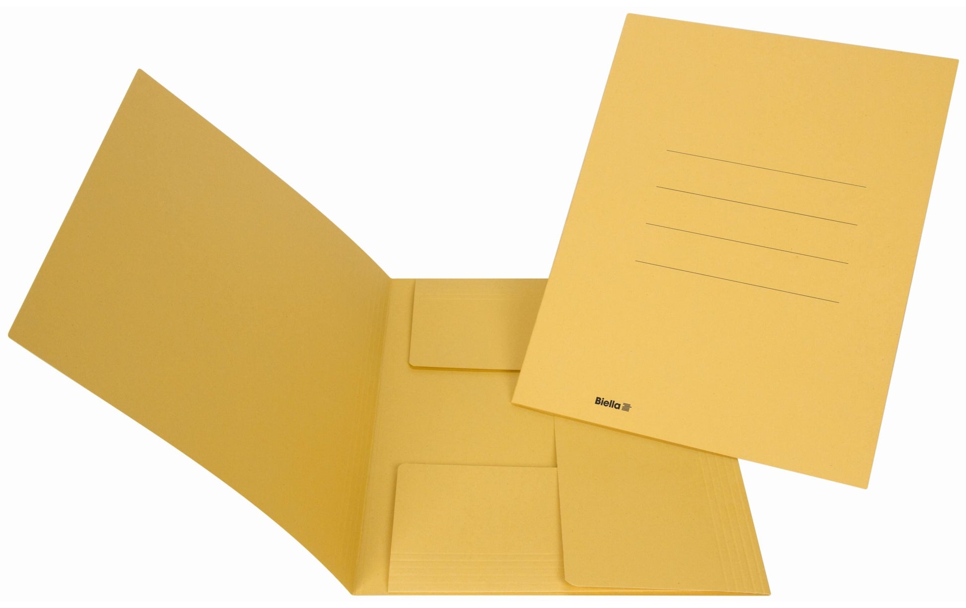 Biella Sammelmappe, für A4, Karton, Gelb