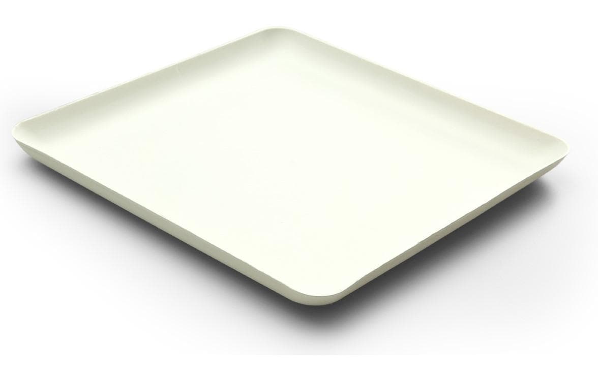 Sier Disposables Dekorativer Teller, Bagasse (Zuckerrohr), quadratisch – 20 × 20 cm – 40 Stk.