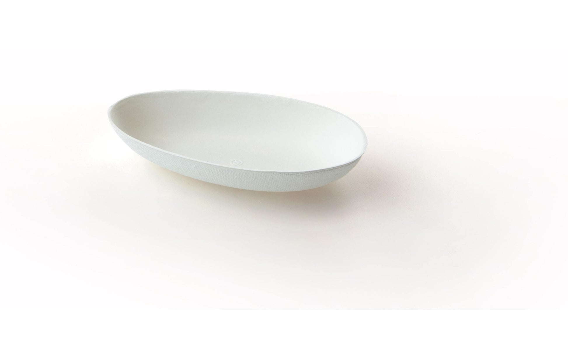 Sier Disposables Dekorativer Holz-Teller, oval – 11 × 6 cm – 40 Stk.