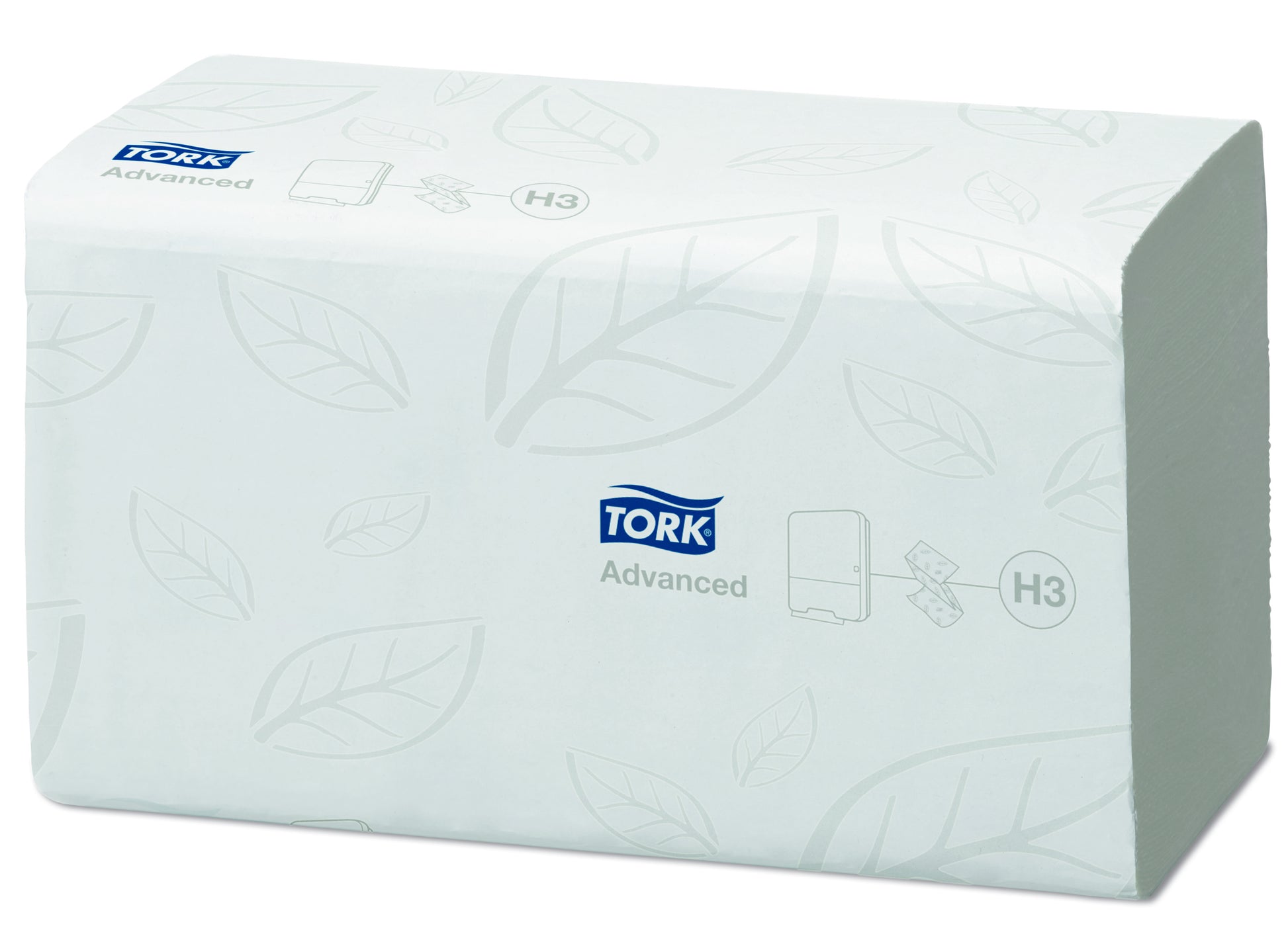 Tork Falthandtuch – Z-Falz, 2-lagig, Zellstoff, Weiss, 248 × 230 mm, für Tork H3, 15×250 Stk.