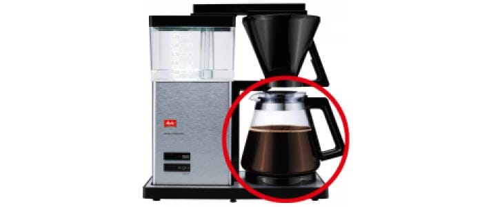 Melitta Karaffe, 1 L, Glas – für Aroma Signature 100701, Signature Deluxe 100702, 208456