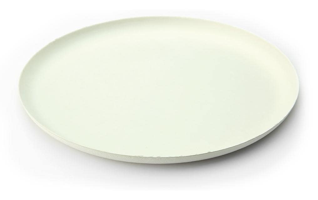 Sier Disposables Bagastro Teller, Bagasse (Zuckerrohr) – Ø 24 cm – weiss – 40 Stk.