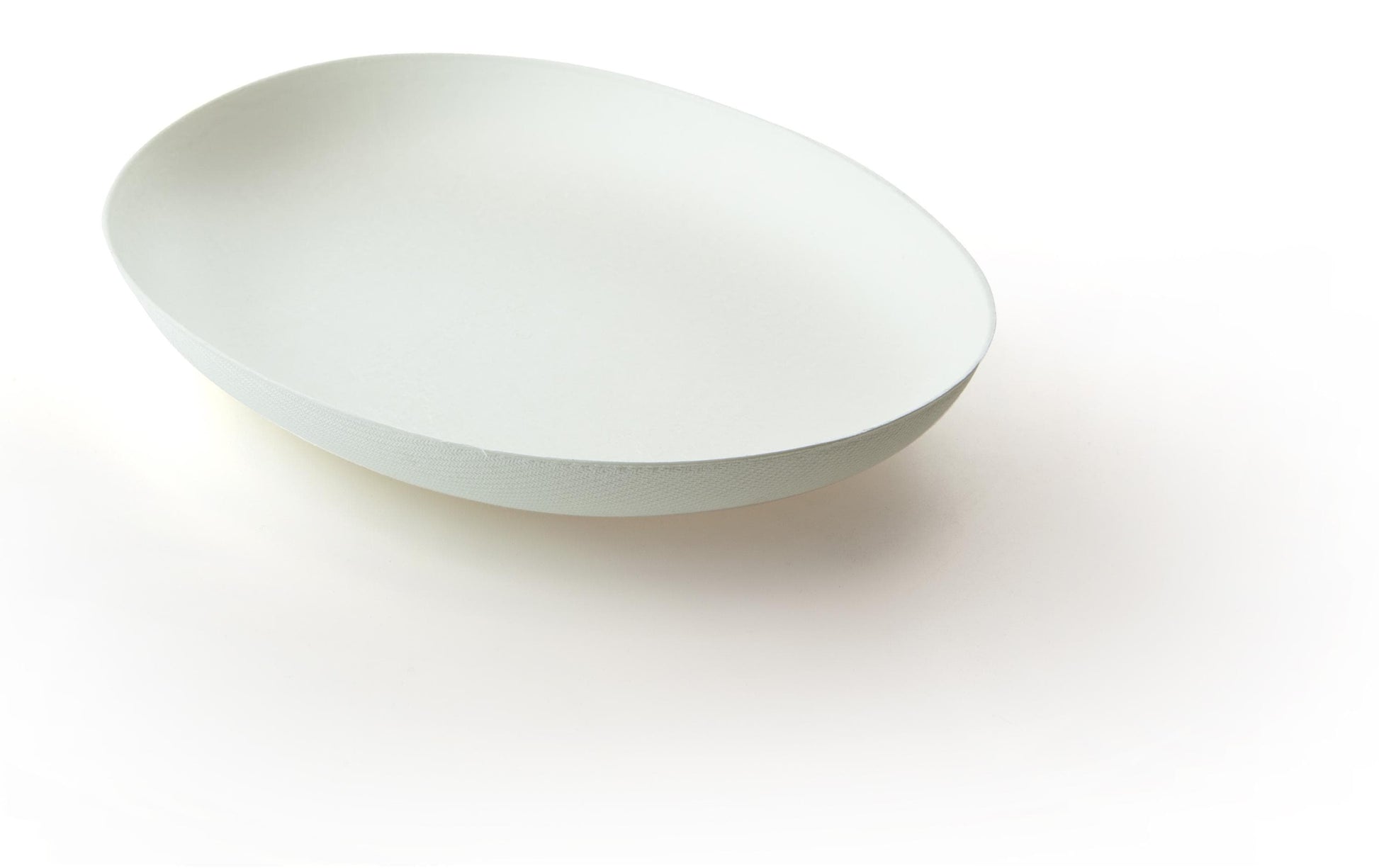 Sier Disposables Dekorative Schale (Vorspeisenteller), Bagasse (Zuckerrohr), Oval – 648 ml, 230 × 180 × 30 mm, Weiss – 40 Stk.