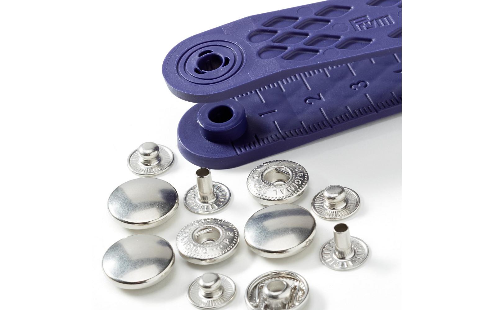 Prym Ösen Ø 15 mm – Metall, Silber, 10 Stück