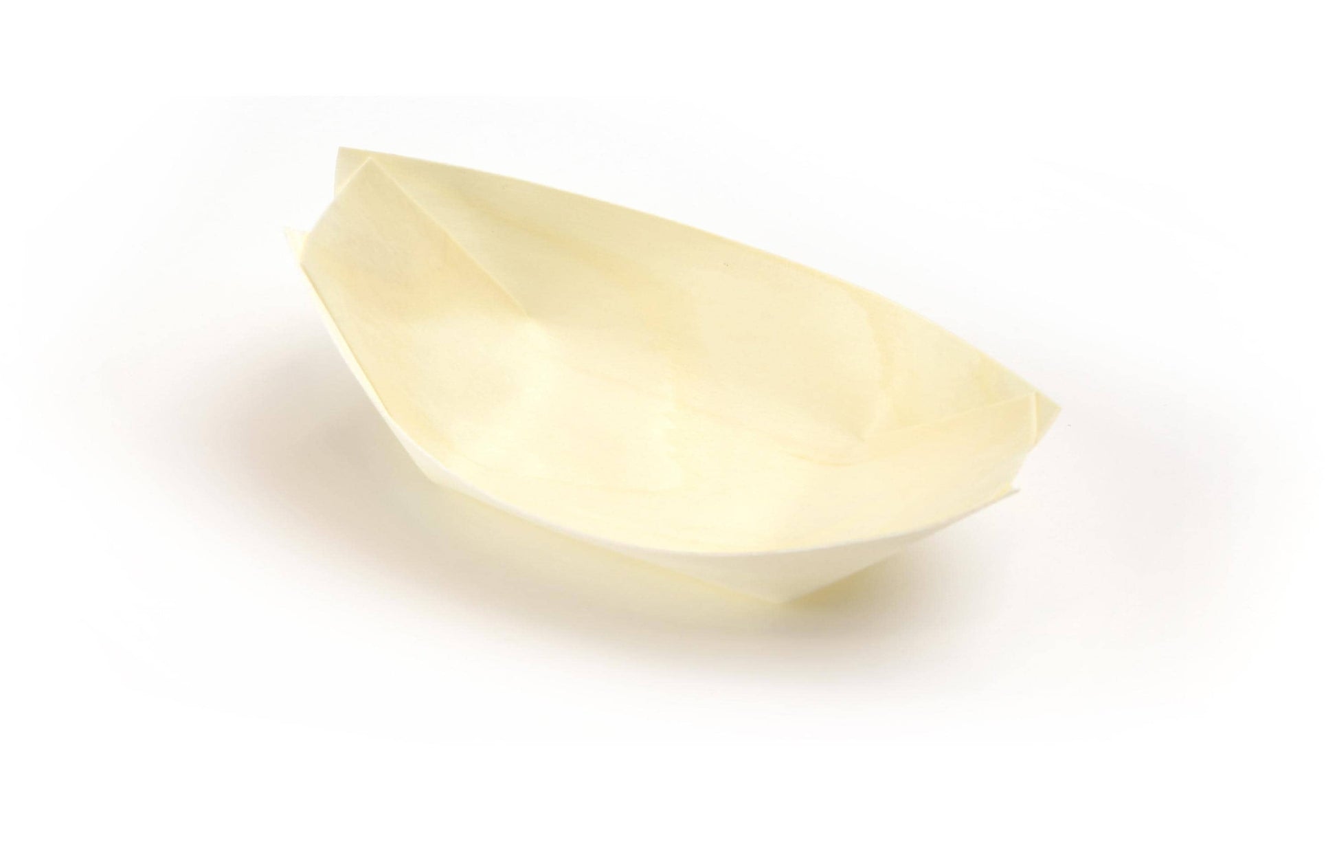 Sier Disposables Schale/Schüssel, Holz (Kiefer) Oval – 115 × 70 mm beige – FSC – 100 Stk.