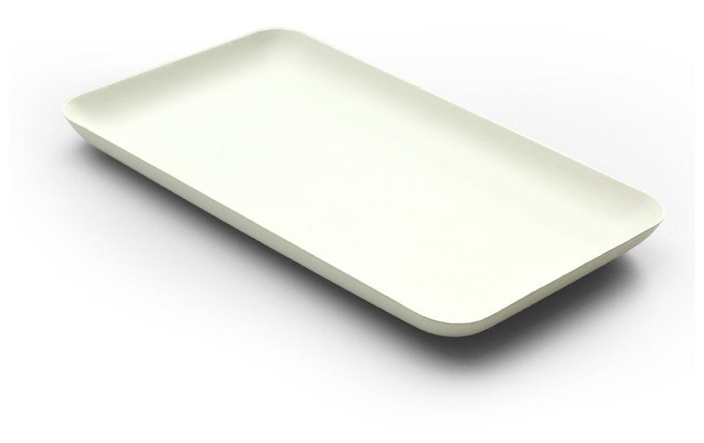 Sier Disposables Sier Teller Bagastro, Bagasse (Zuckerrohr), rechteckig – 20 × 12 cm – 40 Stk.