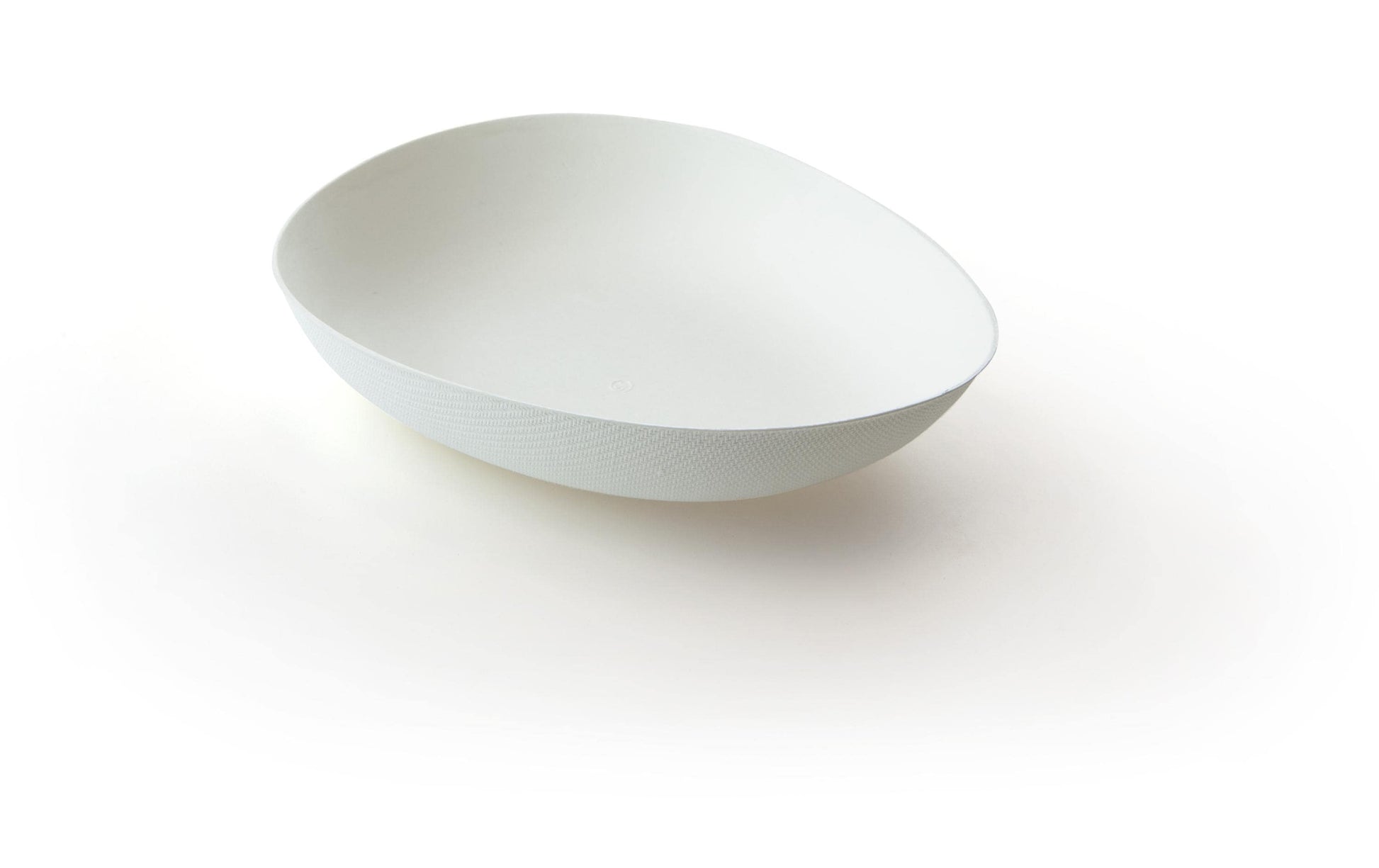 Sier Disposables Dekorative Schale, Bagasse (Zuckerrohr) – 540 ml, 150 × 120 × 30 mm – weiss – 40 Stk.