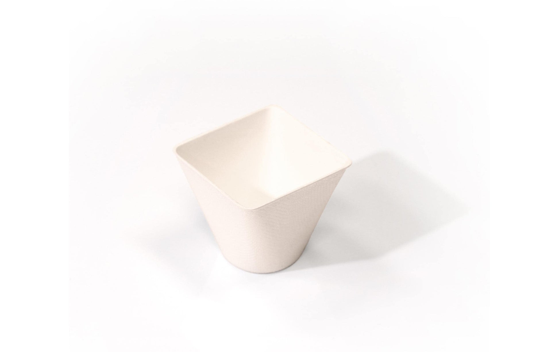 Sier Disposables Sier Schale Bagasse, konisch – 60 ml, Ø 5 cm × H 4,5 cm, weiss – 40 Stk.