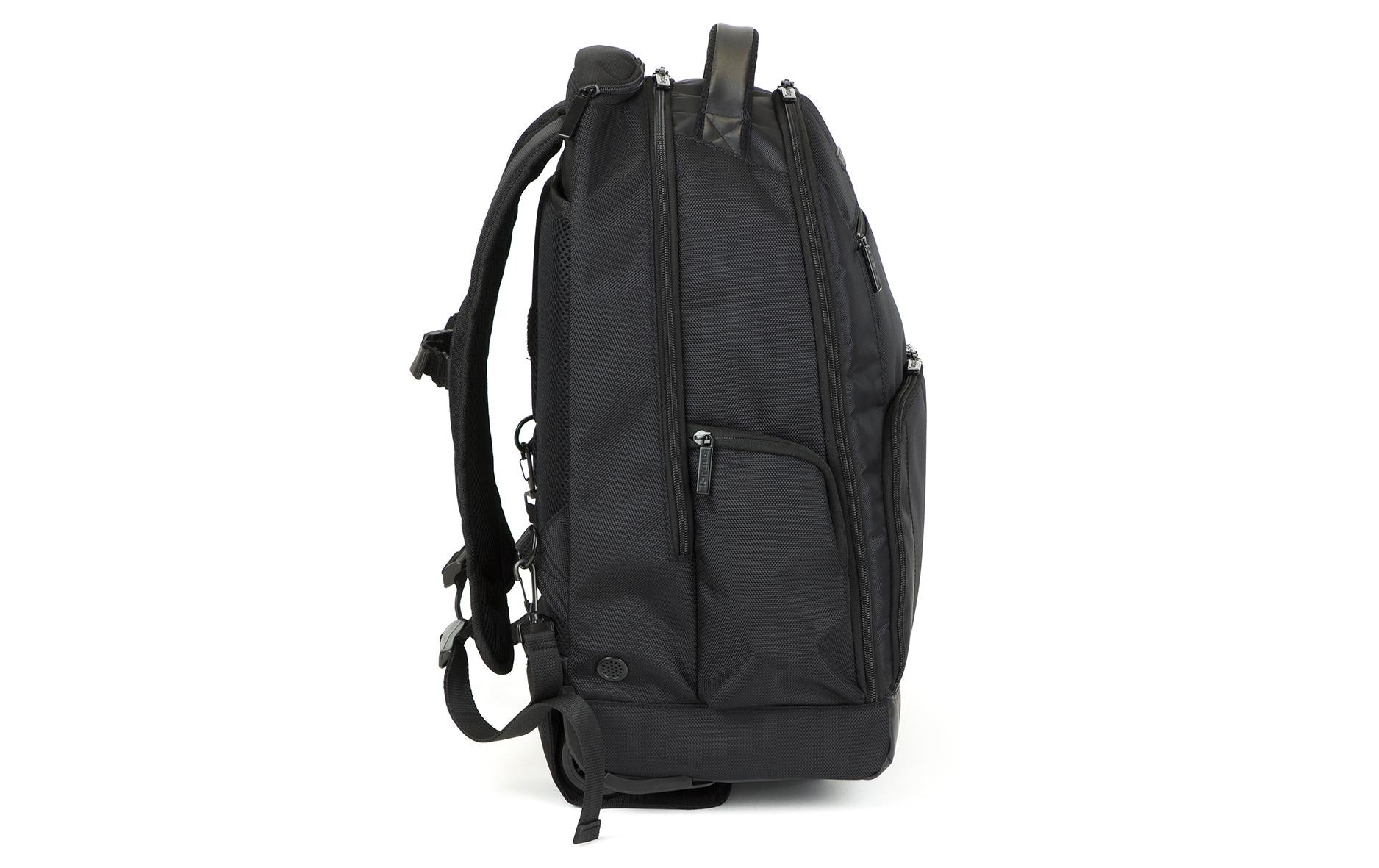Targus Trolley-Rucksack – 30 l, mit Rollen, mit Tablet-Fach, Polyester – Schwarz, 220 × 515 × 360 mm