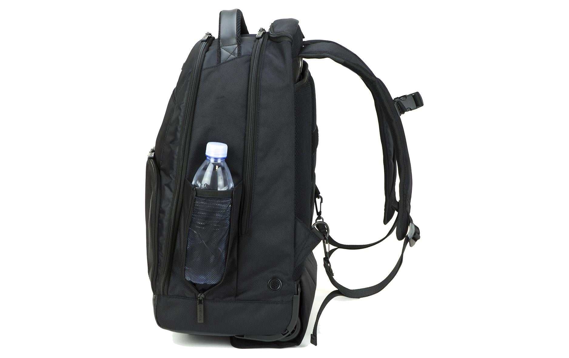 Targus Trolley-Rucksack – 30 l, mit Rollen, mit Tablet-Fach, Polyester – Schwarz, 220 × 515 × 360 mm