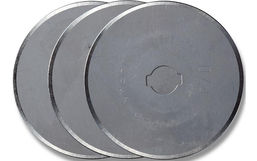 Prym Ersatzklingen (Rollschneider) 45 mm – 3 Stück, für Rollschneider