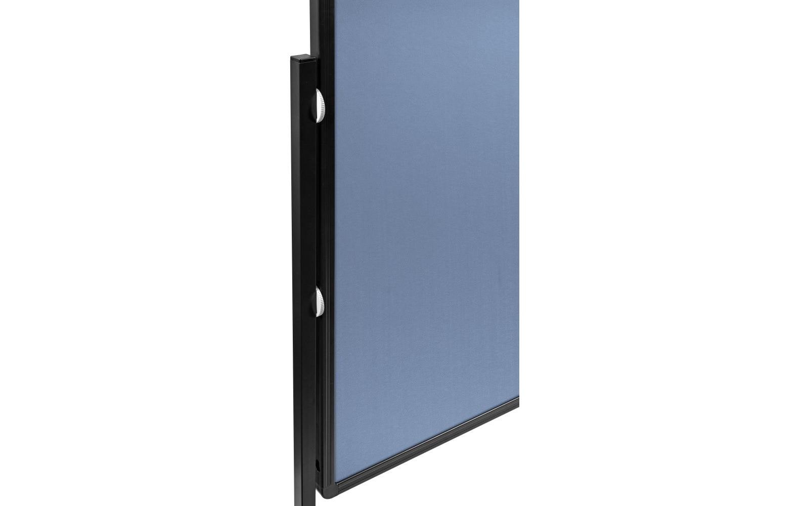 Legamaster Pinnwand – Filz, Alurahmen – 120 × 150 cm, Blaugrau