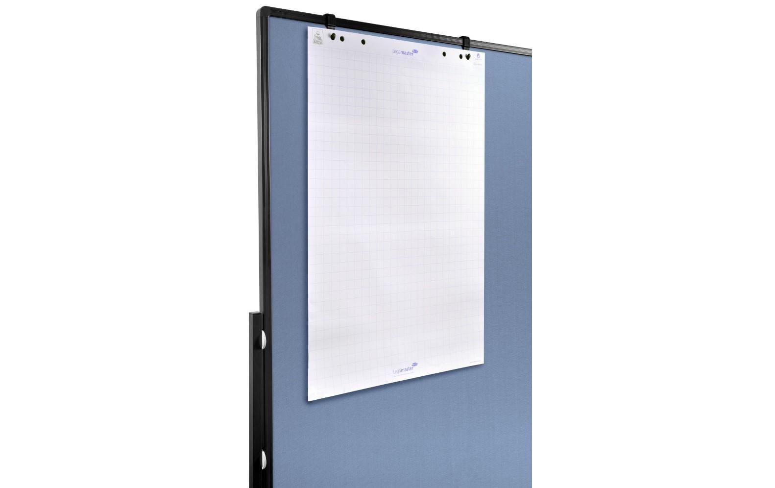 Legamaster Pinnwand – Filz, Alurahmen – 120 × 150 cm, Blaugrau
