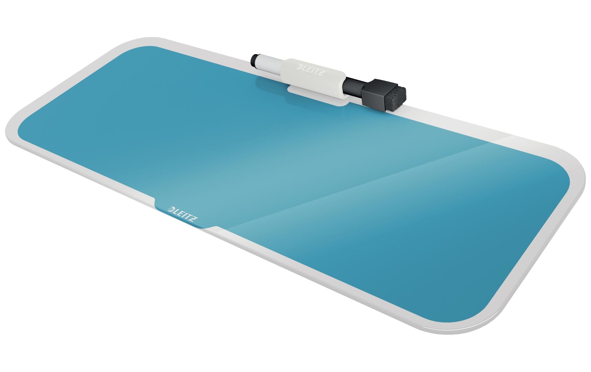 Leitz Glasboard – Blau, Rahmenlos – 38 × 15 cm
