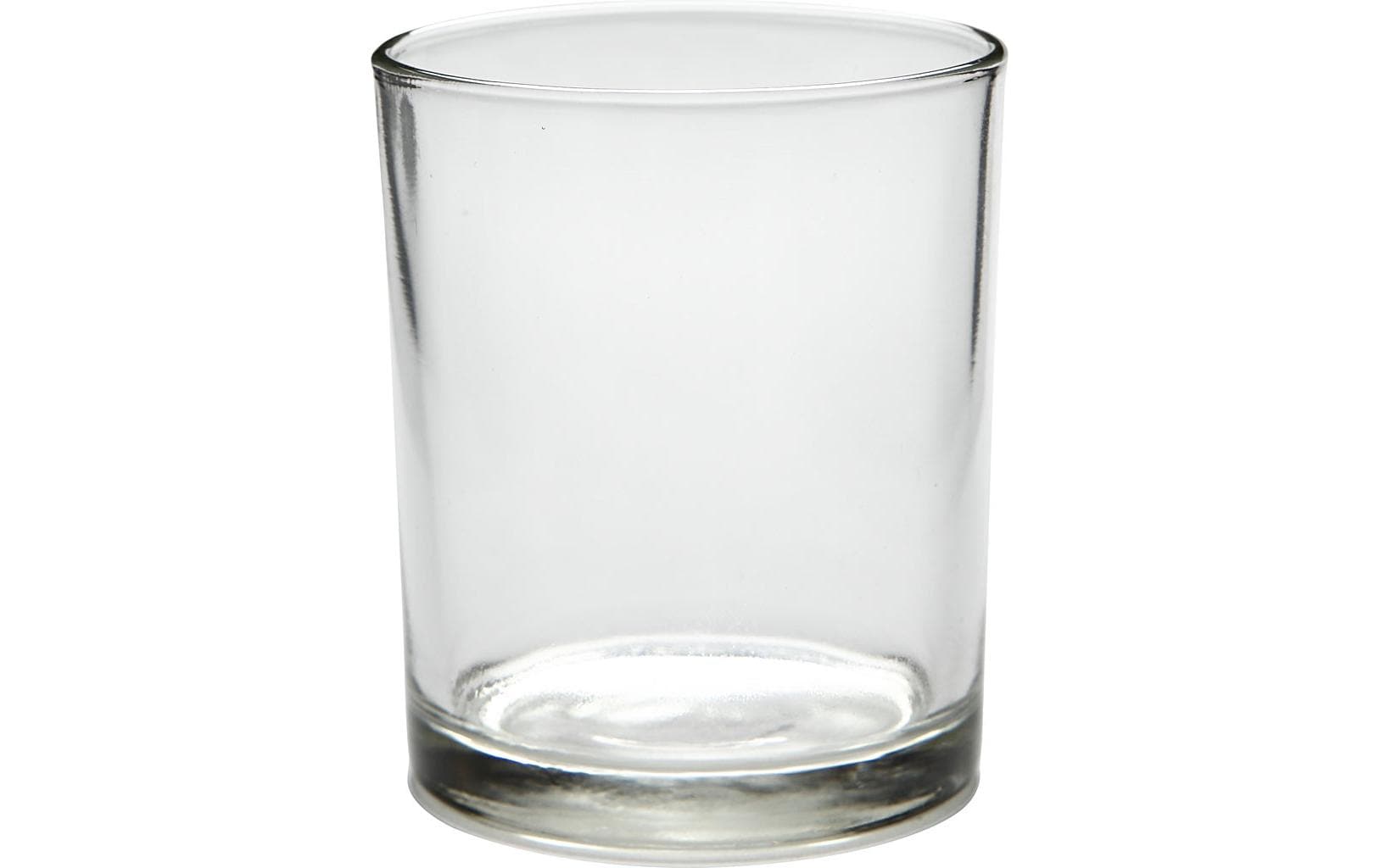 Creativ Company Teelichtglas – Glas, transparent – Ø 7 × 8,4 cm – 12-teilig