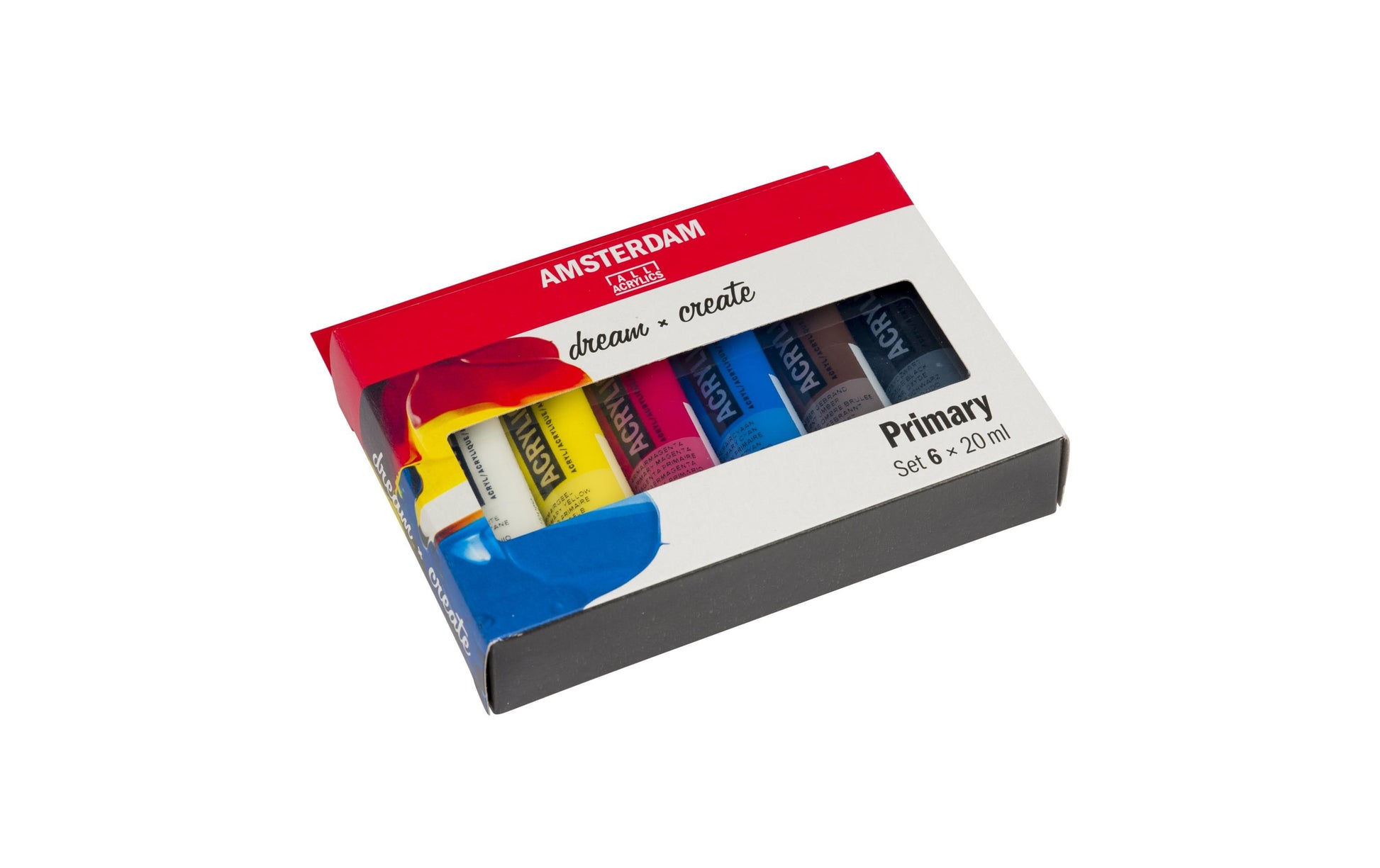 Royal Talens Amsterdam – Acryl Standard – Acrylfarbe – Set – 6 Farben, 6 × 20 ml