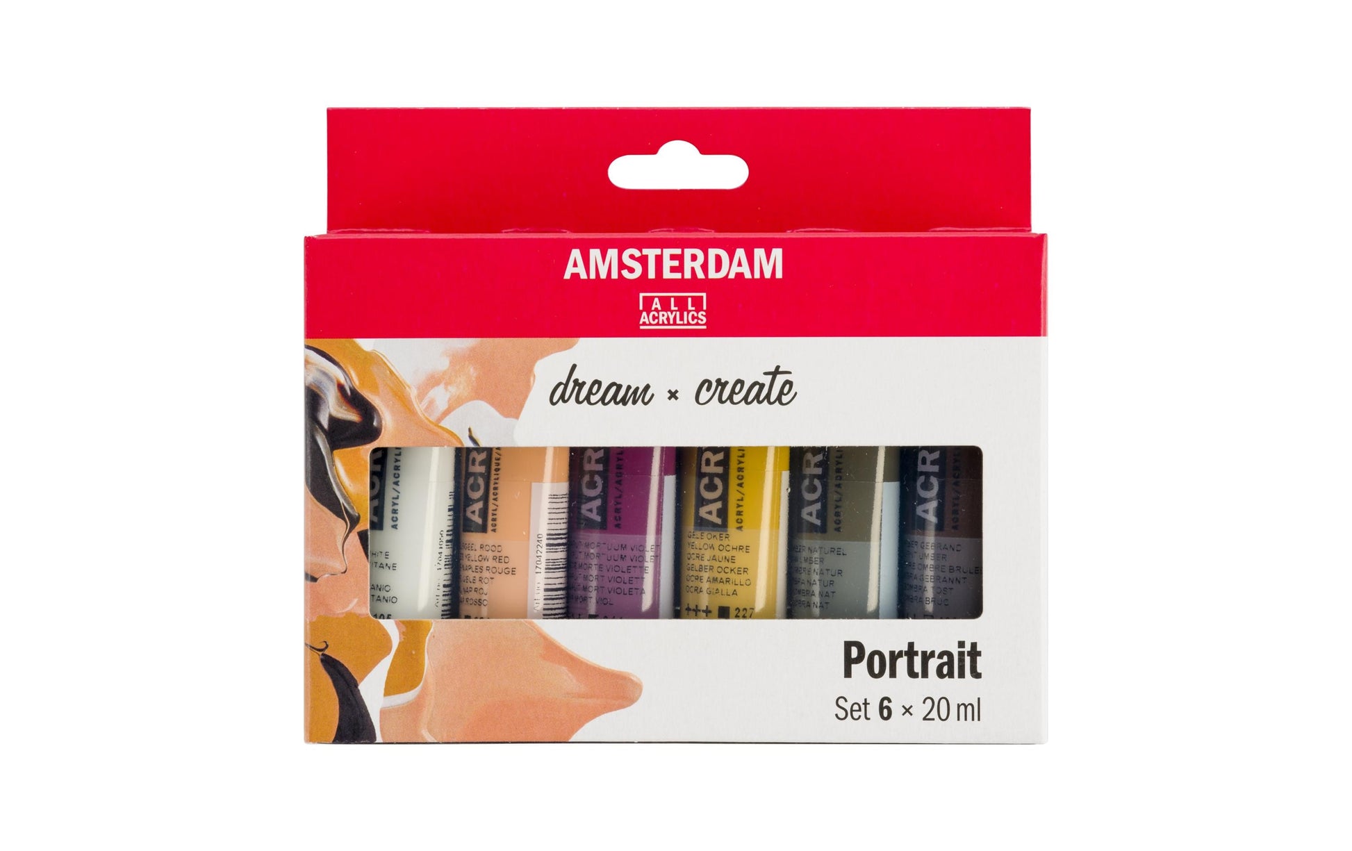 Royal Talens Amsterdam – Acryl Standard – Acrylfarbe – Set – 6 Farben, 6 × 20 ml