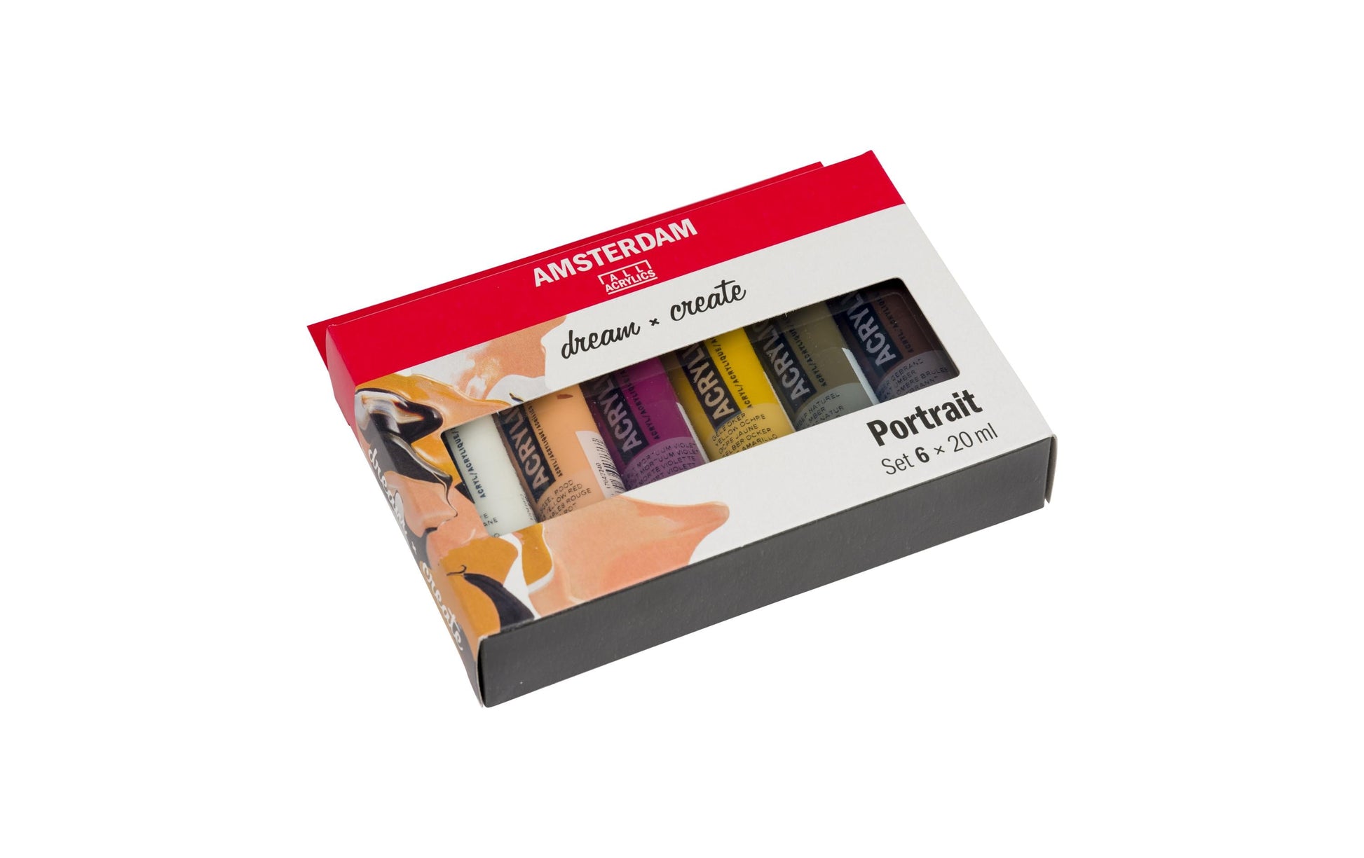 Royal Talens Amsterdam – Acryl Standard – Acrylfarbe – Set – 6 Farben, 6 × 20 ml