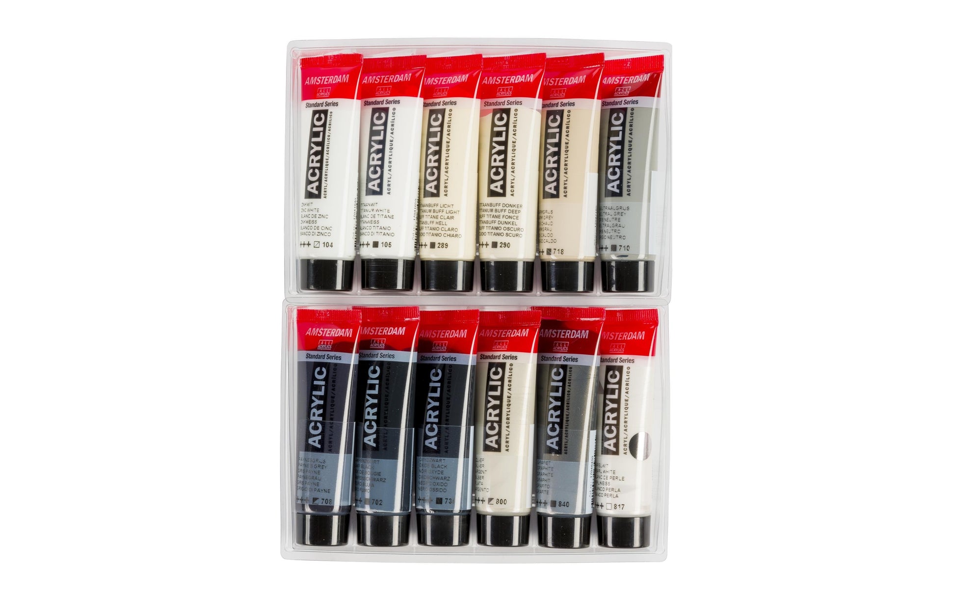 Royal Talens Amsterdam – Acryl Standard – Acrylfarbe – Set – 12 Farben, 12 × 20 ml