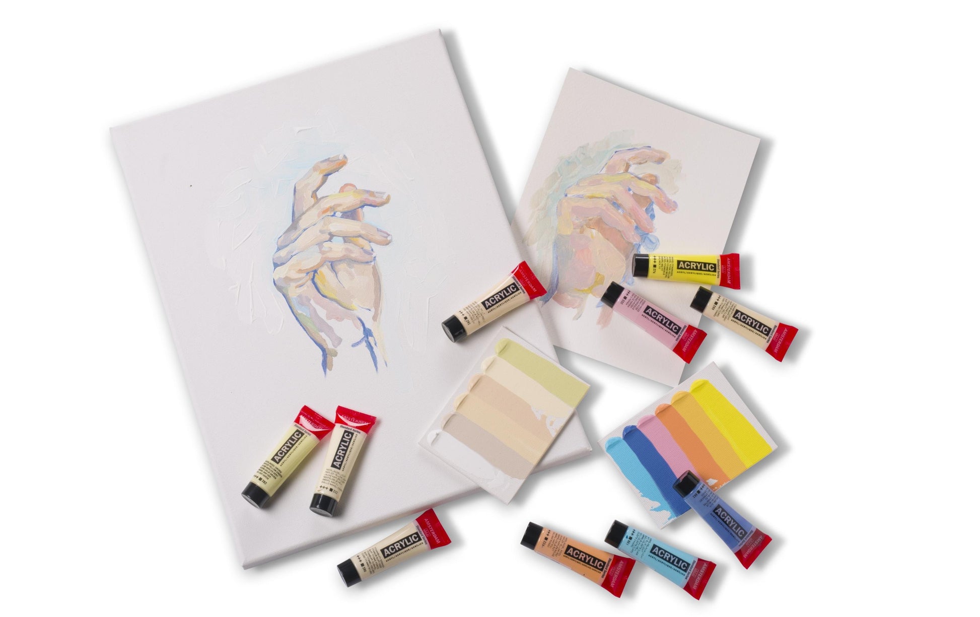 Royal Talens Amsterdam – Acryl Standard – Acrylfarbe – Set – 12 Farben, sortiert, 12 × 20 ml