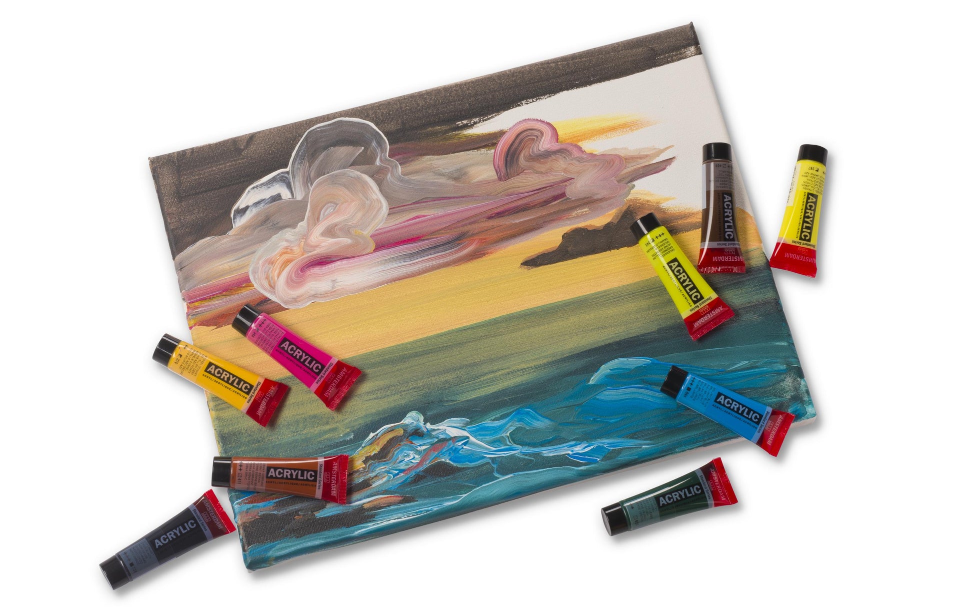 Royal Talens Amsterdam – Acryl Standard – Acrylfarbe – Set – 12 Farben, 12 × 20 ml