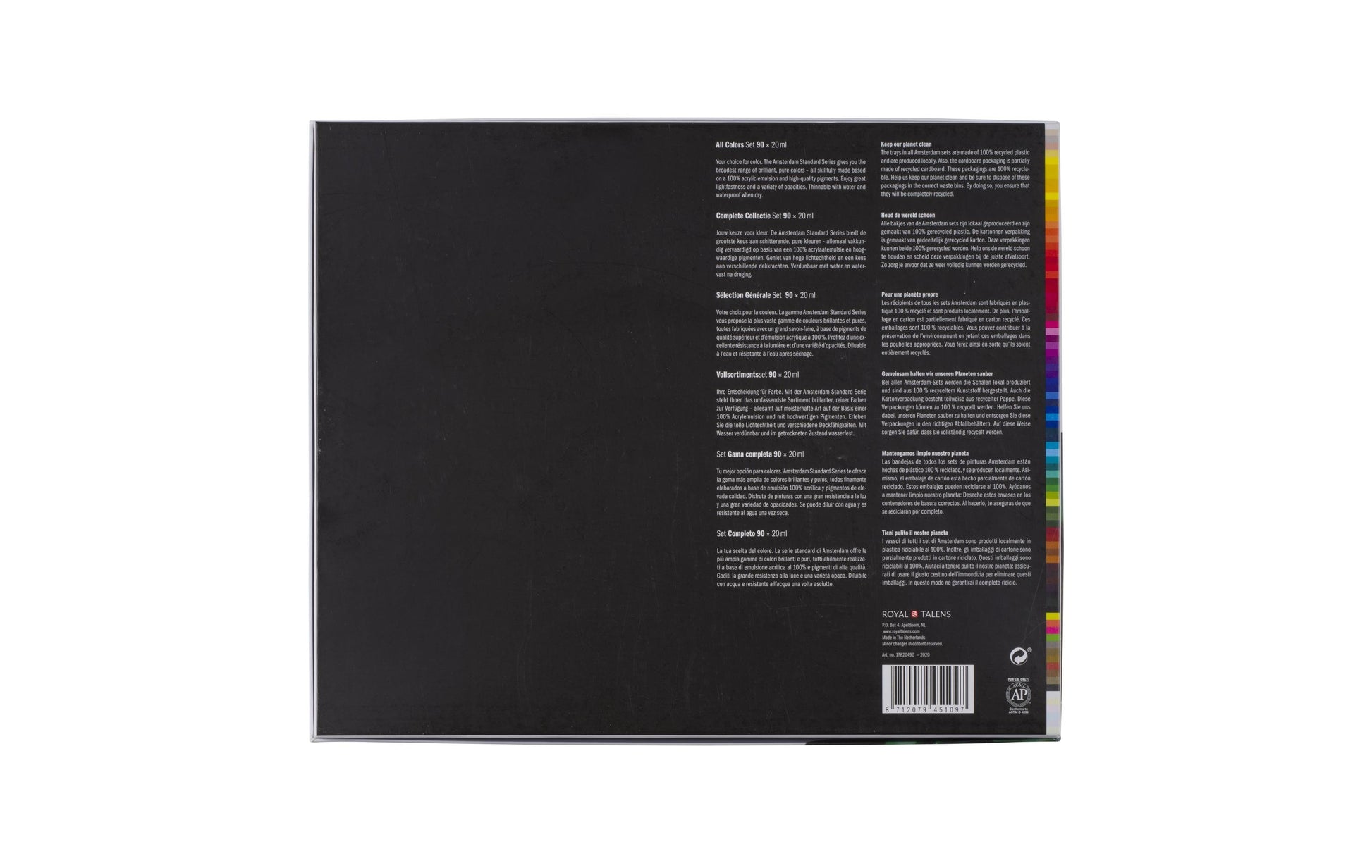 Royal Talens Acrylfarbe – Set – 90 Farben, 90 × 20 ml