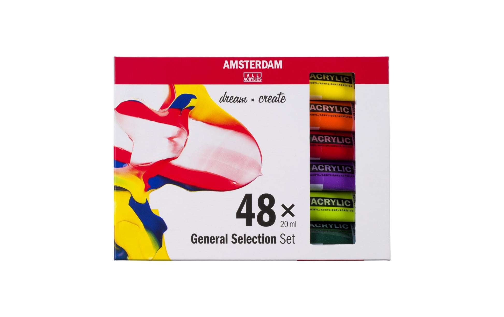 Royal Talens AMSTERDAM Acrylfarbe Set – 48 Farben, 48× 20 ml