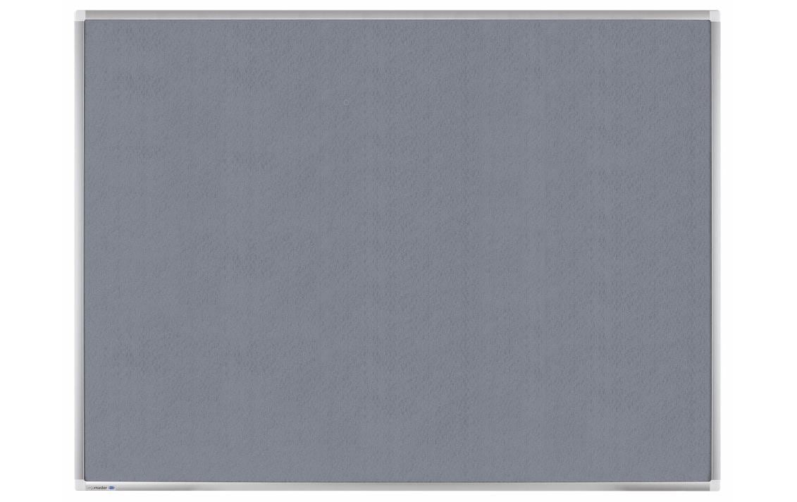Legamaster Pinnwand – Filz, Alurahmen – 150 × 100 cm, Grau