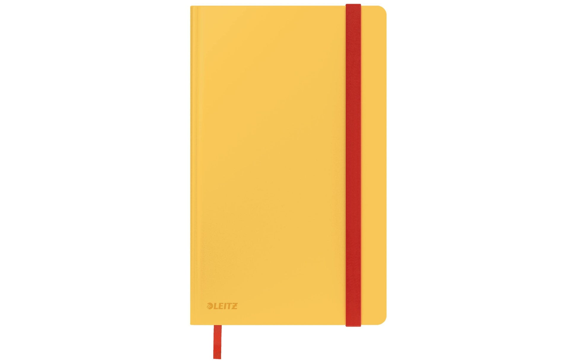Leitz Cosy Notizbuch – A5 – kariert 5 mm – 80 Seiten – 100 g/m² – Hardcover, Gummiband – Gelb