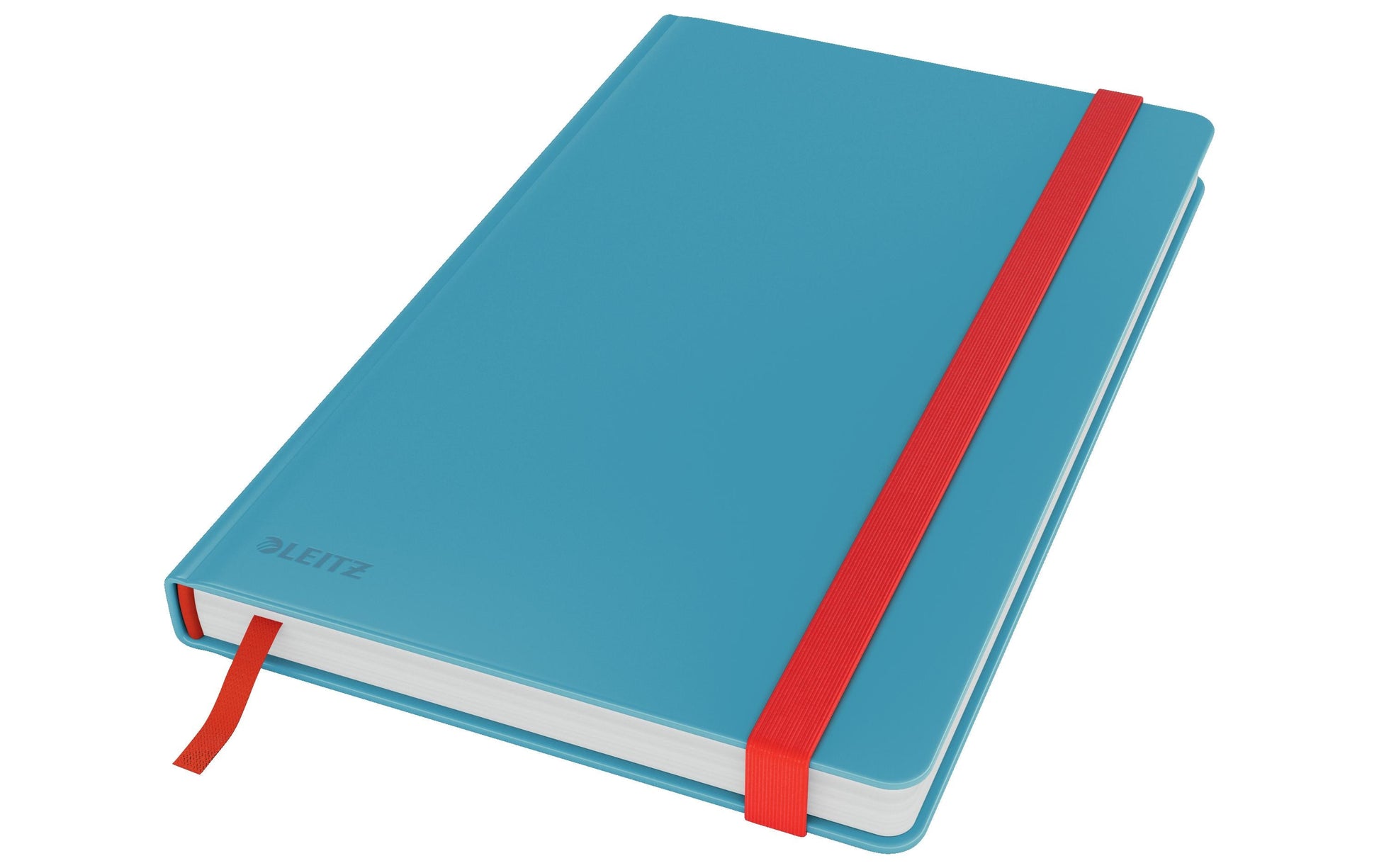 Leitz Cosy Notizbuch – A5 – Liniert 5 mm – 80 Seiten – 330 g/m² – Hardcover, Gummiband, Blau