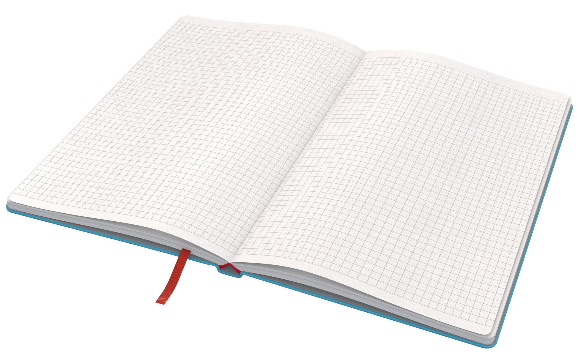 Leitz Notizbuch – A5 – kariert 5 mm – 80 Seiten – 100 g/m² – Hardcover, Gummiband – blau