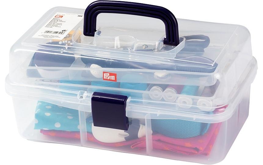 Prym Aufbewahrungsbox (mit Deckel) – Kunststoff – Transparent – 200 × 330 × 150 mm