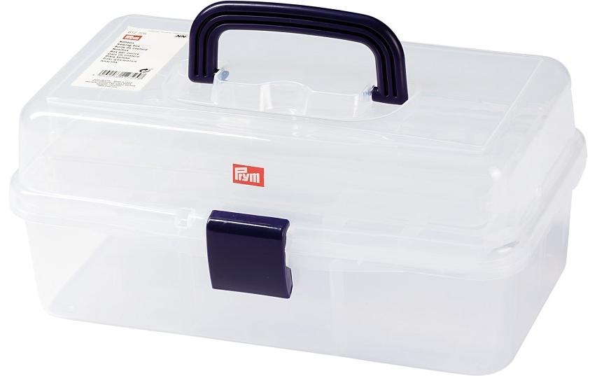 Prym Aufbewahrungsbox (mit Deckel) – Kunststoff – Transparent – 200 × 330 × 150 mm