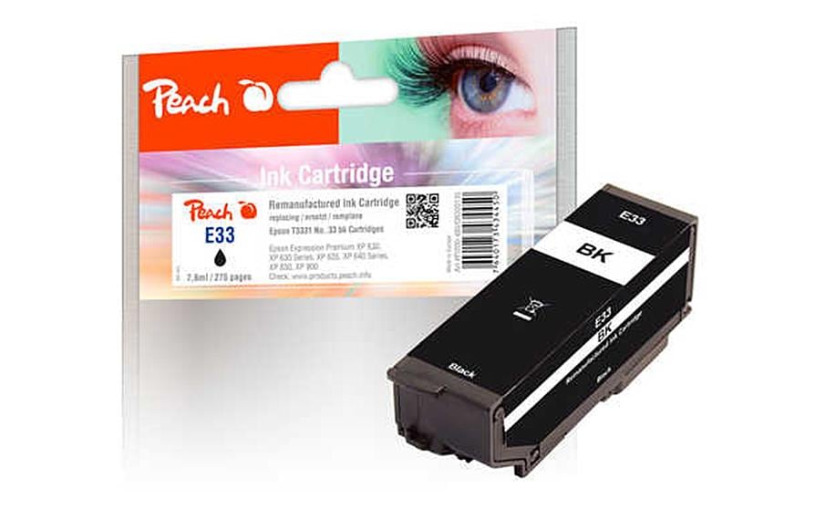 Peach Schwarze Tintenpatrone (Kompatibel) – 275 Seiten – für Epson XP-530/540/630/635/640/645/7100/830/900