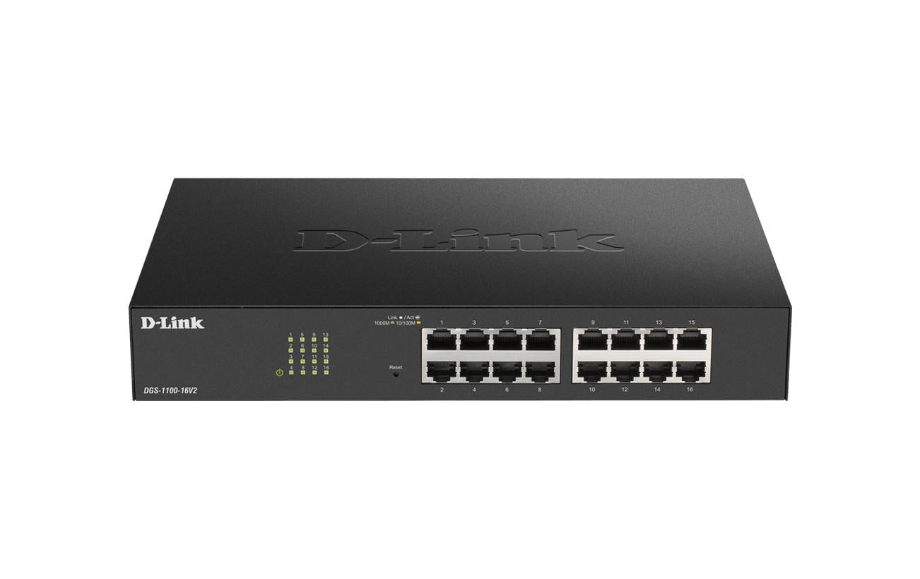 D-Link DGS-1100-16V2 – Managed Switch – 16×GbE, L2, 1U