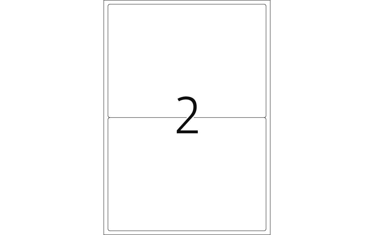 HERMA Textiletiketten, 200 mm × 144 mm, weiss, Textil, selbstklebend, 20 Blätter (40 Etiketten)