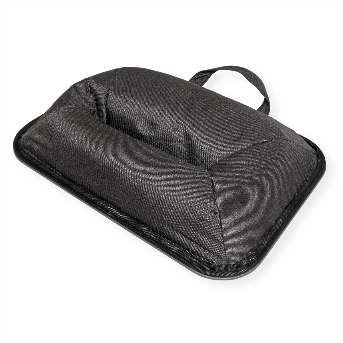 VALUE Laptop-Ständer – für Laptops bis 14", gepolstert, mit Tablet-/Smartphone-Schlitz – Grau