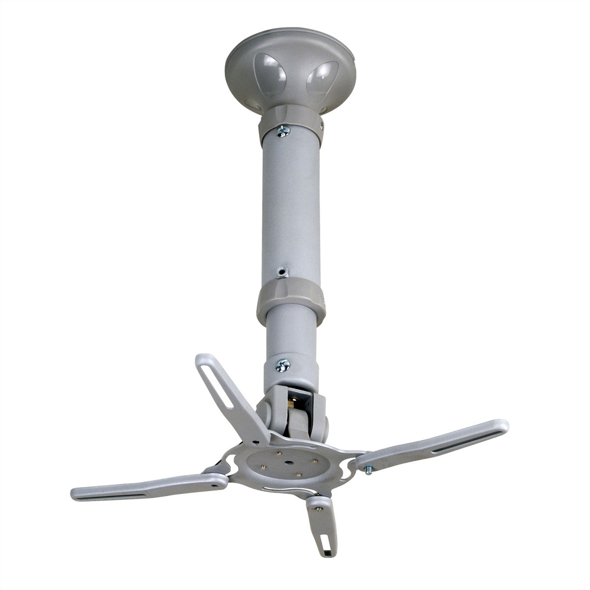 VALUE Beamer-Deckenhalterung, H 42,5–52,5 cm, 11,5 kg, schwenkbar, grau