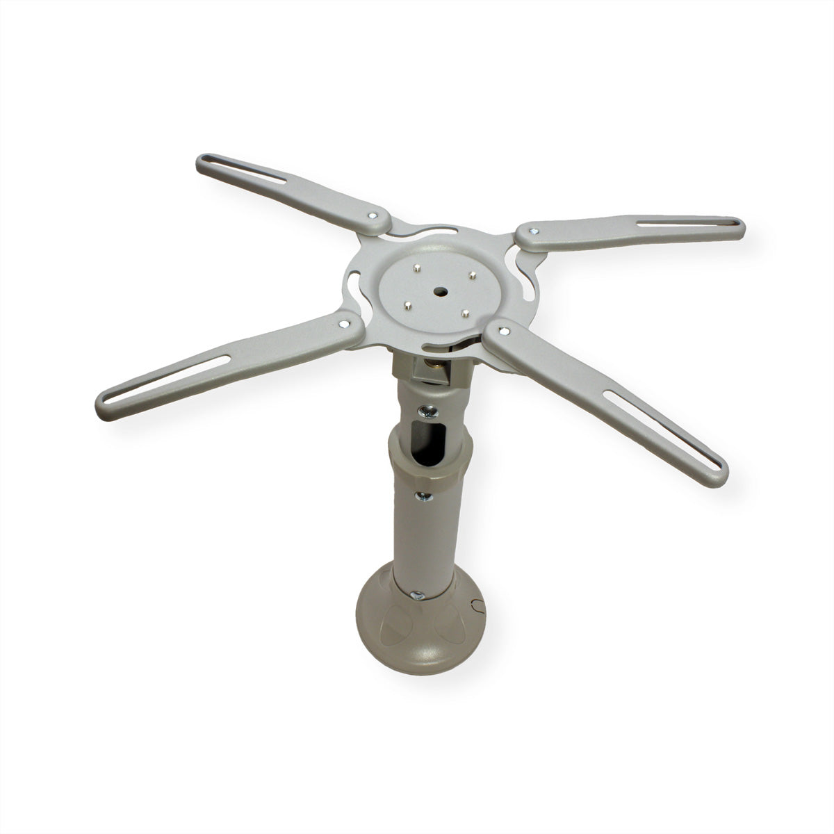 VALUE Beamer-Deckenhalterung, H 42,5–52,5 cm, 11,5 kg, schwenkbar, grau