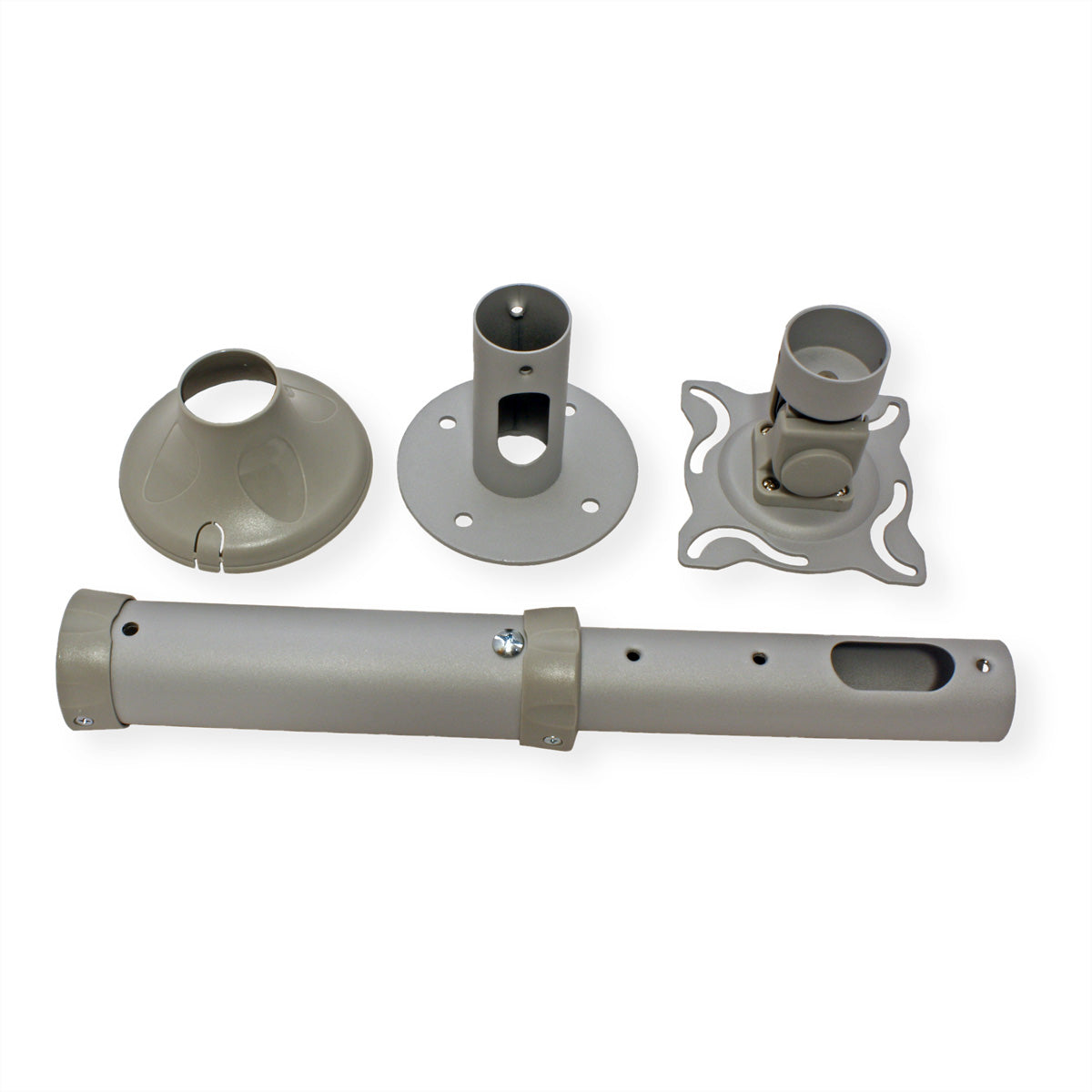 VALUE Beamer-Deckenhalterung, H 42,5–52,5 cm, 11,5 kg, schwenkbar, grau