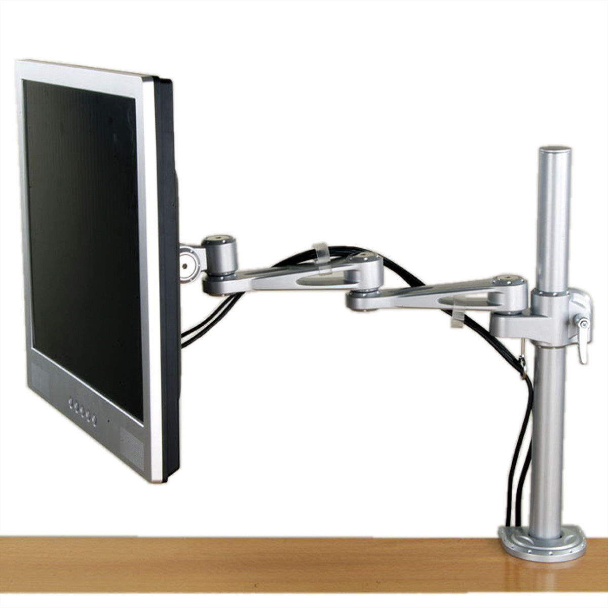 VALUE Monitorarm Tischhalterung – Klemme/Durchführung – 1 Monitor – VESA 75×75/100×100 mm