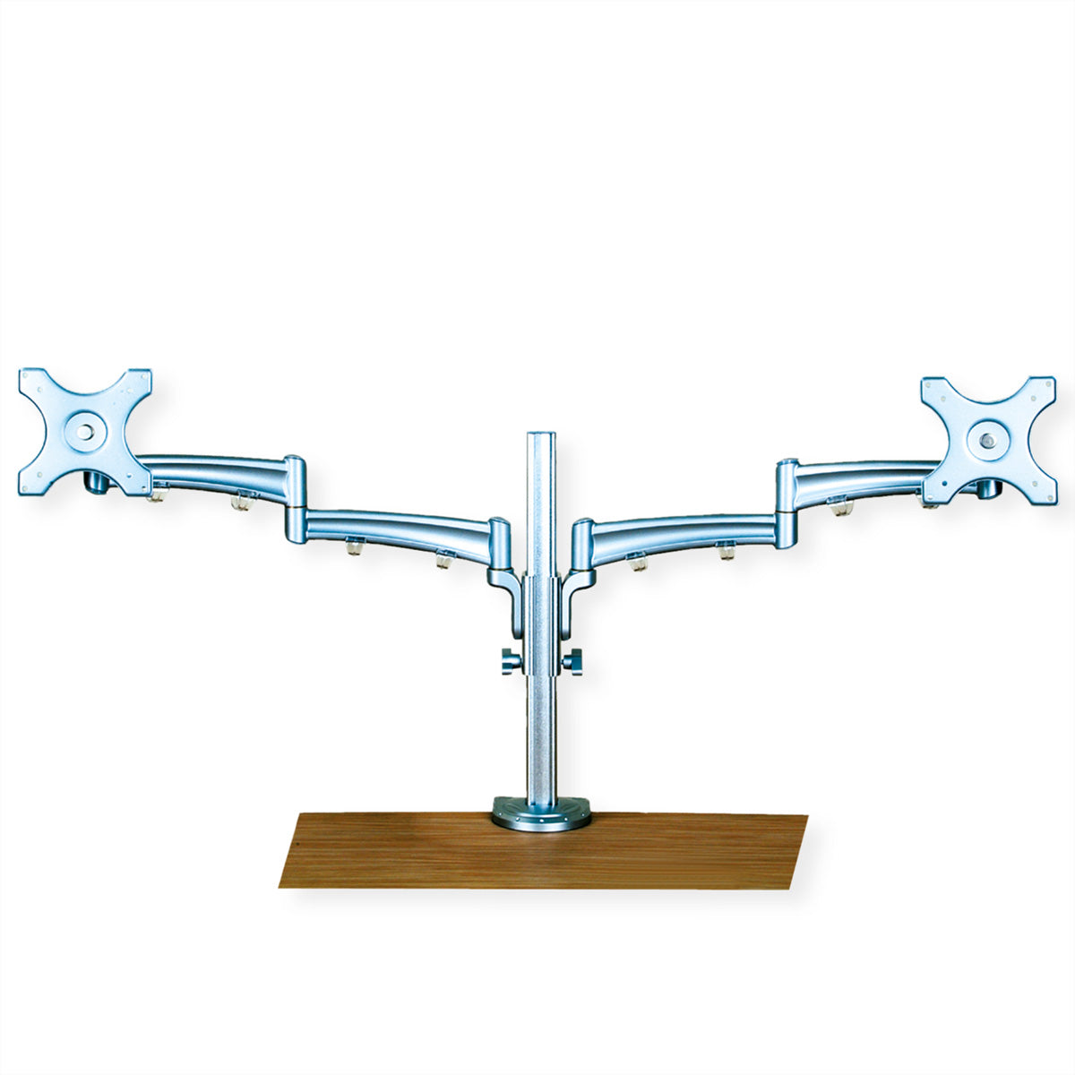 VALUE Monitorarm Tischhalterung – 2 Monitore – bis 32" – VESA 75×75/100×100 mm – bis 5 kg/Monitor