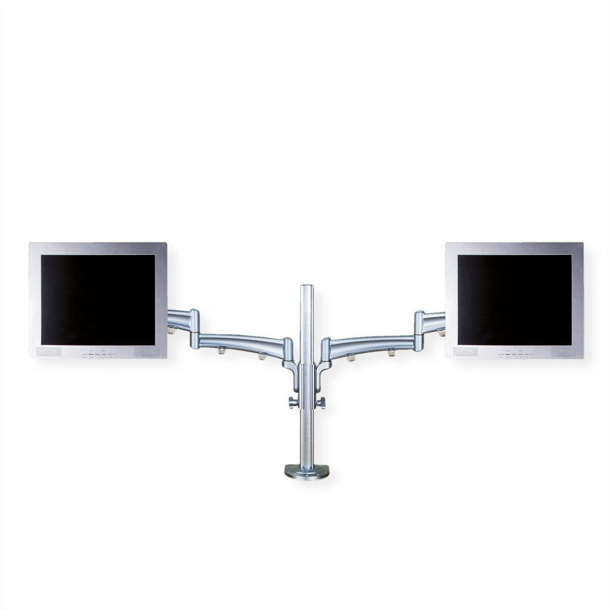 VALUE Monitorarm Tischhalterung – 2 Monitore – bis 32" – VESA 75×75/100×100 mm – bis 5 kg/Monitor