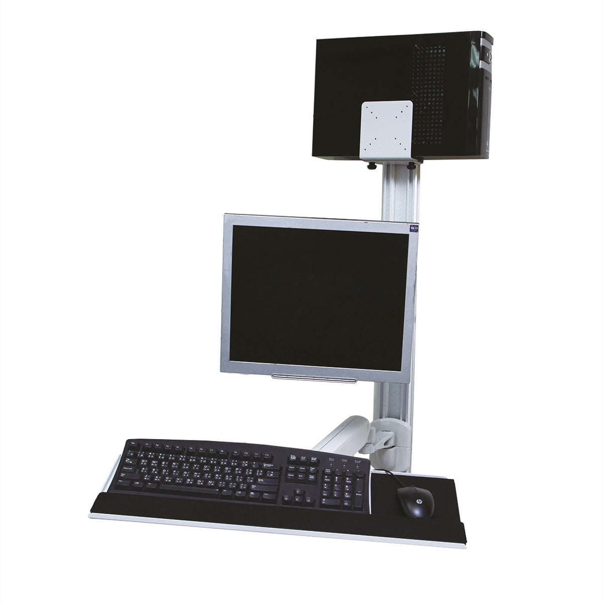 VALUE Monitor-Wandhalterung – bis 15 kg/Monitor – Gasfeder – für VESA 75×75/100×100 mm