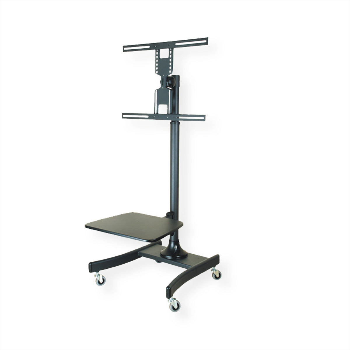 VALUE TV-Wagen – 27–47" – VESA 200×200–600×400 – bis 35 kg, Höhenverstellbar, mit Rollen – Schwarz