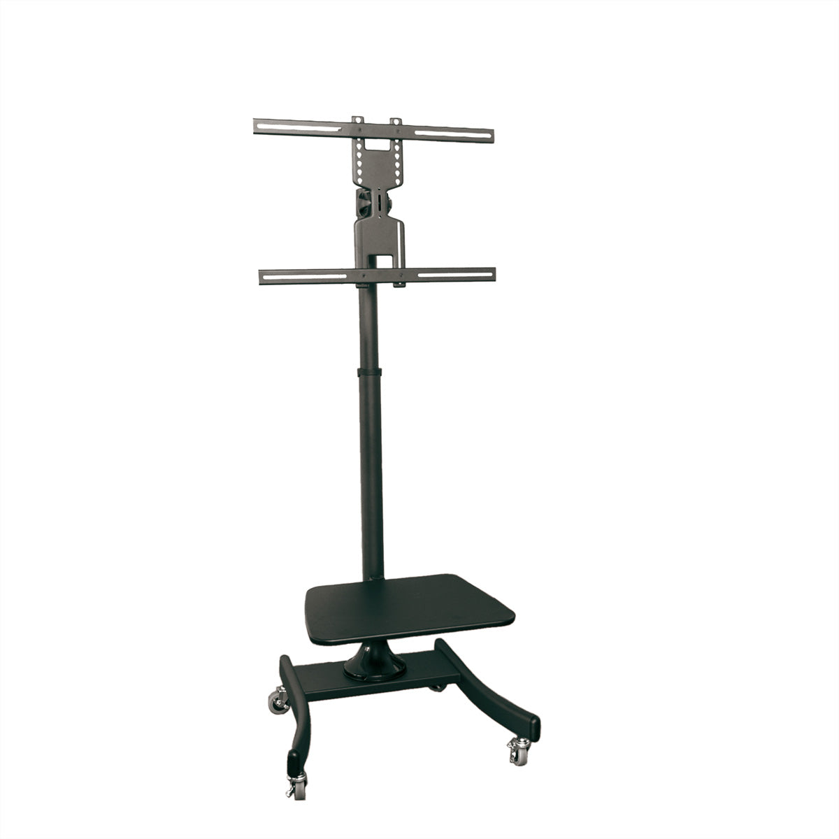 VALUE TV-Wagen – 27–47" – VESA 200×200–600×400 – bis 35 kg, Höhenverstellbar, mit Rollen – Schwarz