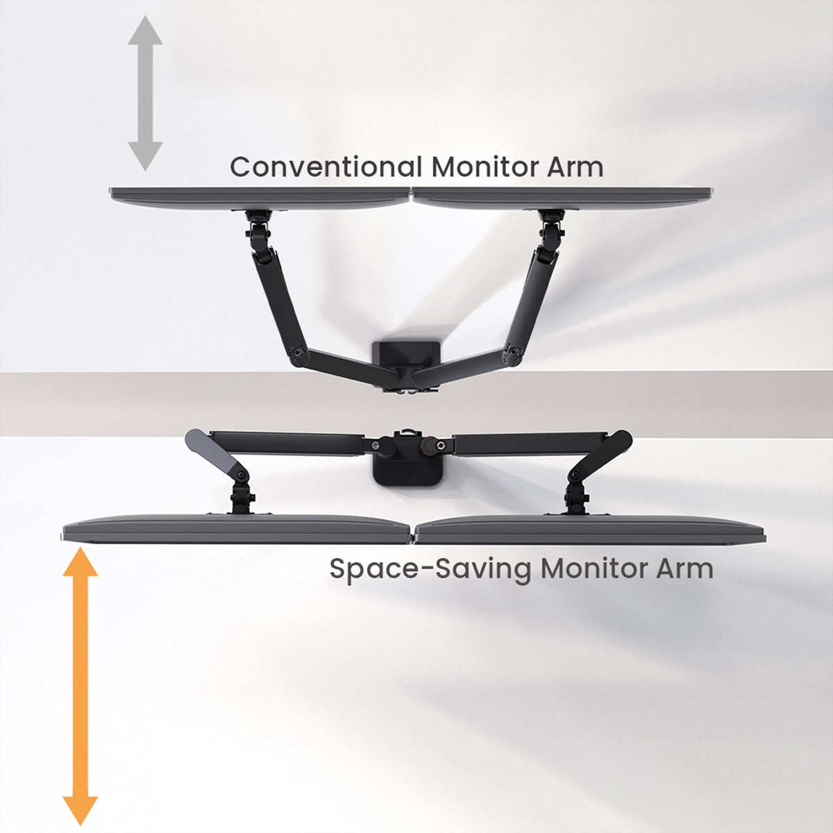 VALUE Monitorarm Tischhalterung – 2 Monitore – 17–32" – VESA 75×75/100×100 mm – bis 9 kg/Monitor