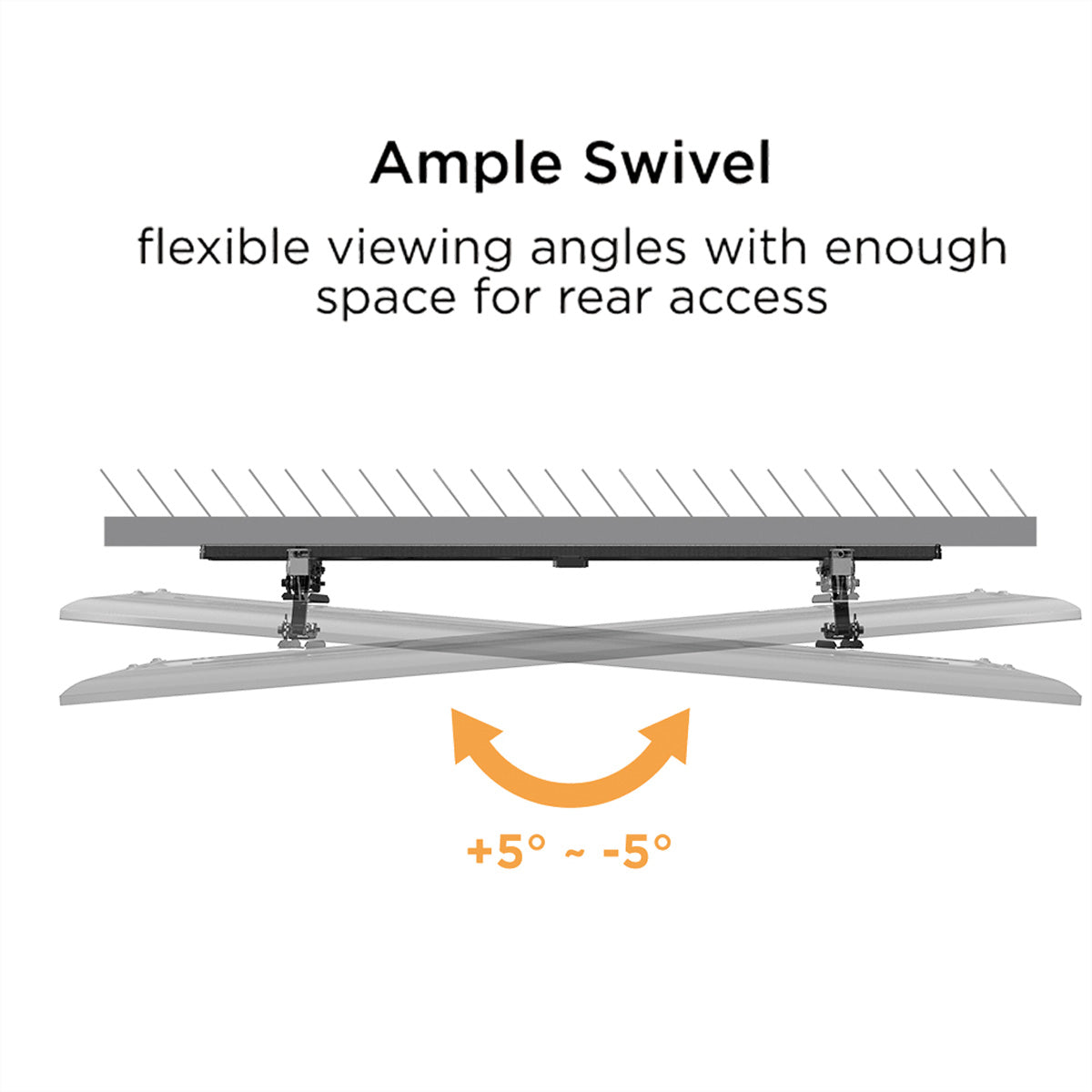 VALUE Wandhalterung – Vollbeweglich – 37–80" – VESA 200×200–600×400 – bis 75 kg, Höhenverstellbar – Schwarz