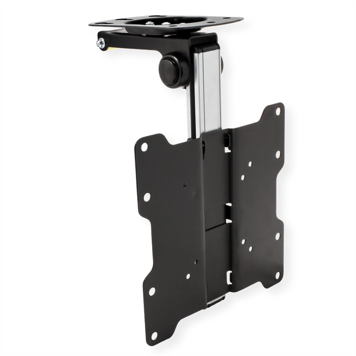VALUE Deckenhalterung – 17–37" – VESA 75×75–200×200 – bis 20 kg, Teleskopmast, neigbar – schwarz