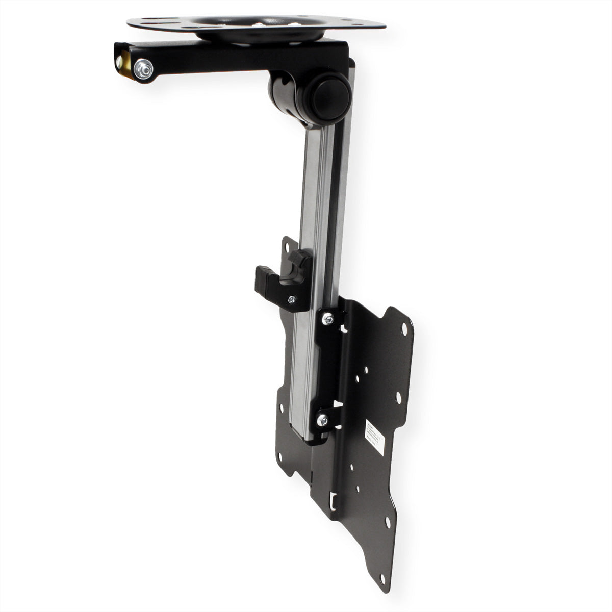 VALUE Deckenhalterung – 17–37" – VESA 75×75–200×200 – bis 20 kg, Teleskopmast, neigbar – schwarz